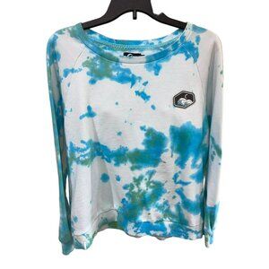 Zyia Active Ladies Mountain Patch Tie Dye Sweatshirt Size Large